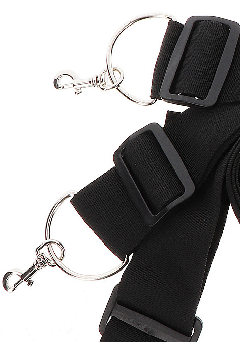 Фиксаторы на кровать с карабинами. черные Bed Restraints Taboom Sex Aura Киев - изображение 3