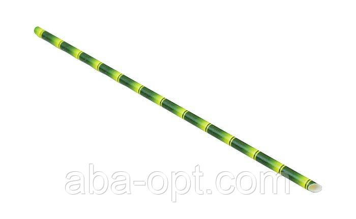 Трубочка бумажная в виде бамбука L 24 см ( 50 шт).Aba-Opt Одесса - изображение 1