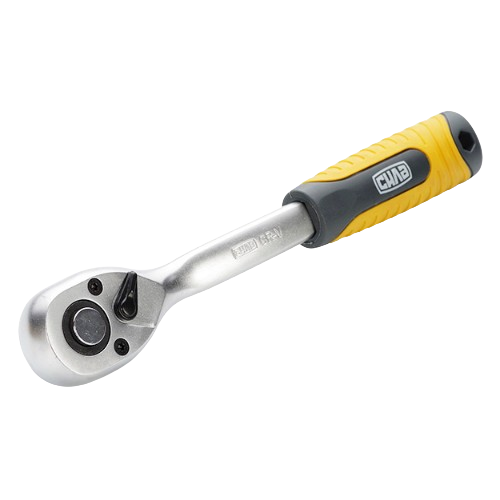 Ключ-тріскачка 1/4" 72T з вигнутою ручкою CrV Profi СИЛА Житомир - фото 1