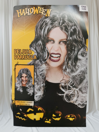 Перука для чоловіків та жінок сиве волосся на Хелловін оne size Київ