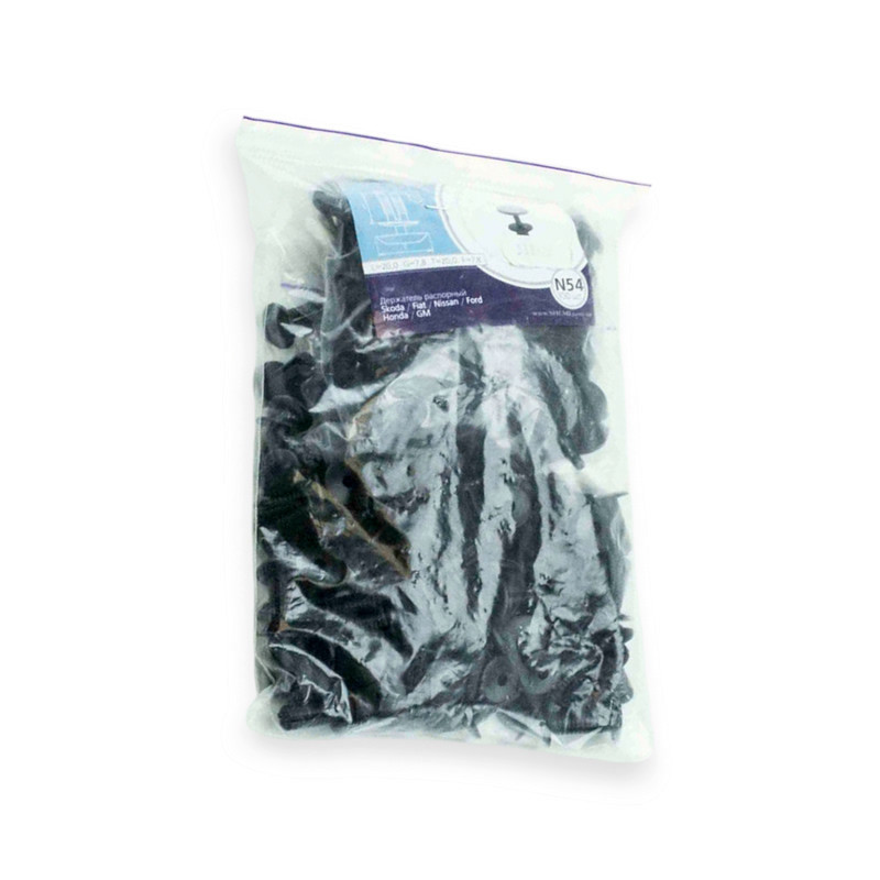 Клипса распорный Fiat, Шкода , Honda (отв8,0, дл20, шл20) черная (100шт) №54 Мукачево - изображение 1