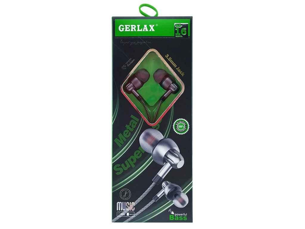 Навушники Hands Free GE-16 metal grey ТМ Gerlax Київ - фото 1