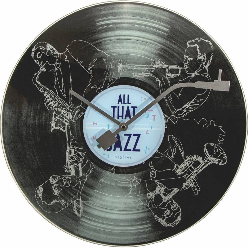 Часы настенные кварцевые NeXtime All the Jazz (диаметр 43 см) Винница - изображение 1
