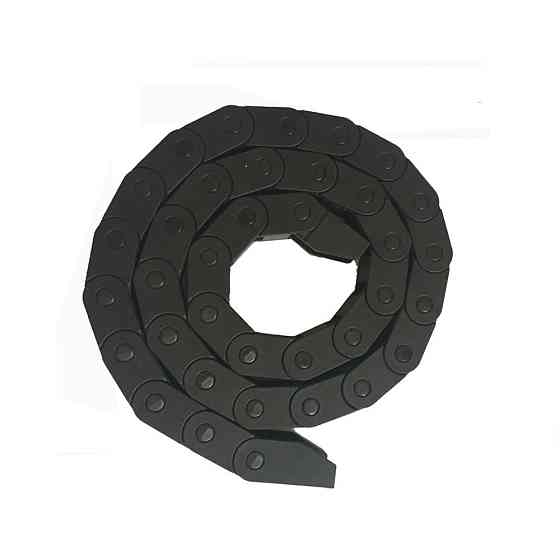 Кабель-канал ланцюговий відкритий, гнучкий пластиковий канал 10x20 мм, 1 м для охайного укладання проводівMasterSem Київ