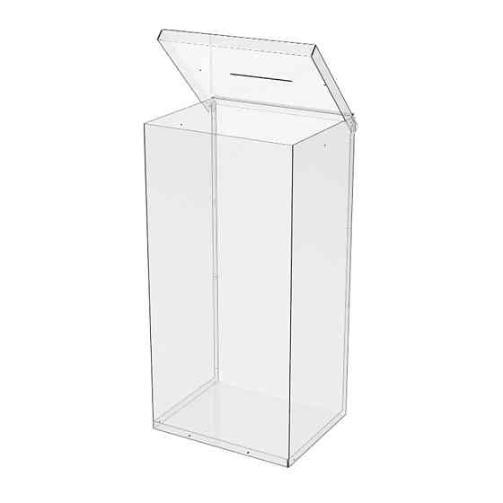 Ящик EKOSTAR без замка для пожертвований и сбора денег 250x200x500. Объем 25 литров Киев