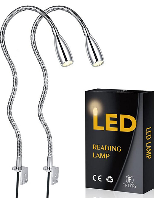 Світлодіодна настінна лампа для читання FIFILARY (в комплекті 2 штуки) Луцьк - фото 2