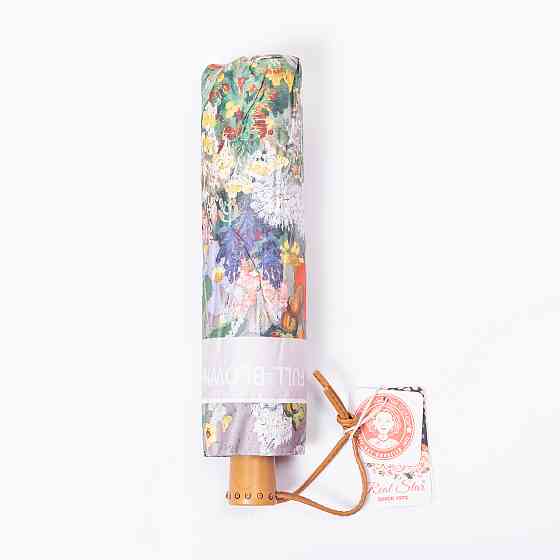 Yiwu Парасолька механічна з принтом надійна з поліестеру діаметр 99 см Рожева HP-23-3M Коломыя