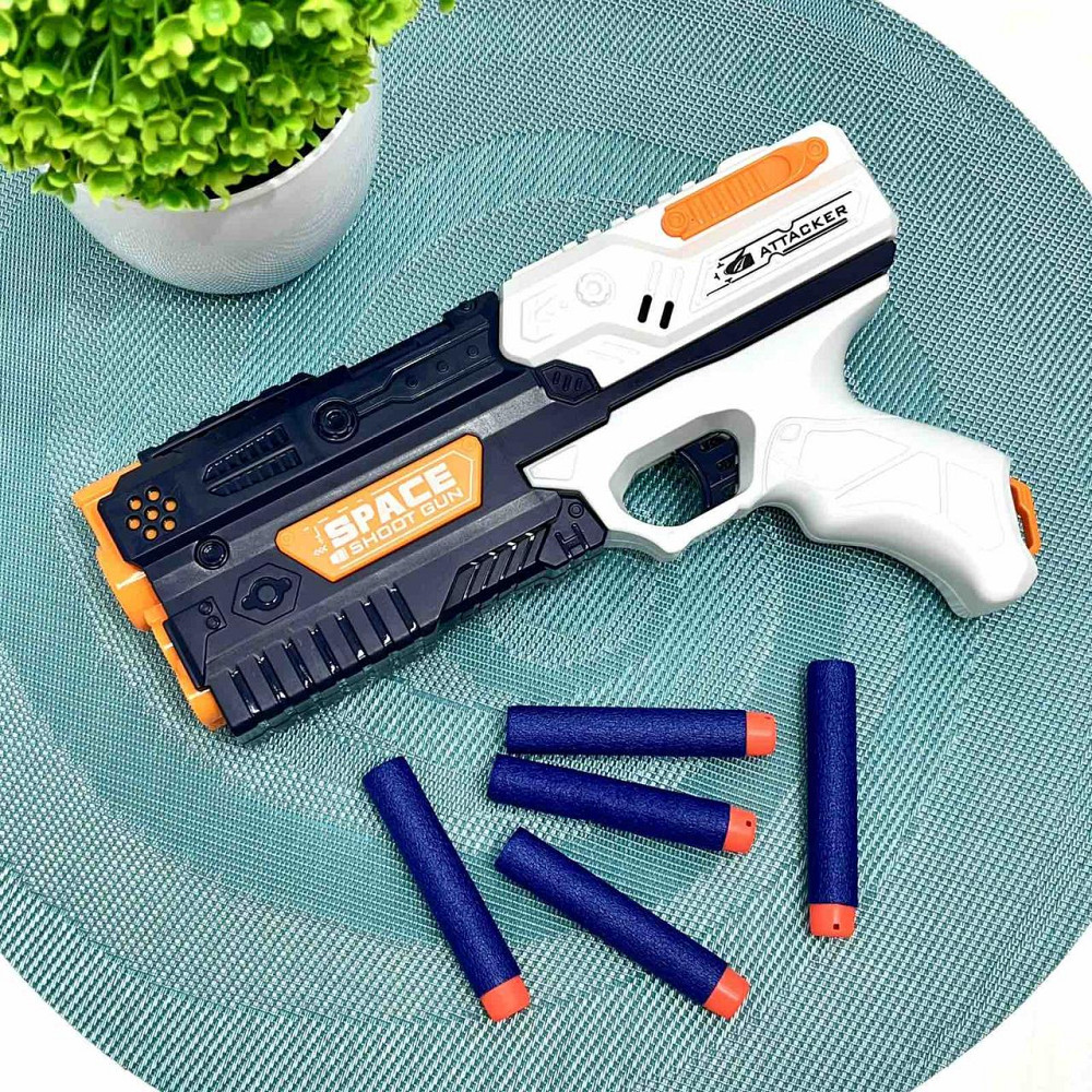 Пістолет помповий 10 м'яких патронів 23см (838B) Чернігів - фото 2