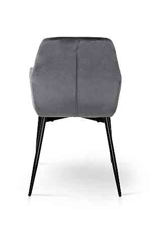 Стілець Томас XS-2836, чорний/велюр сірий Киев