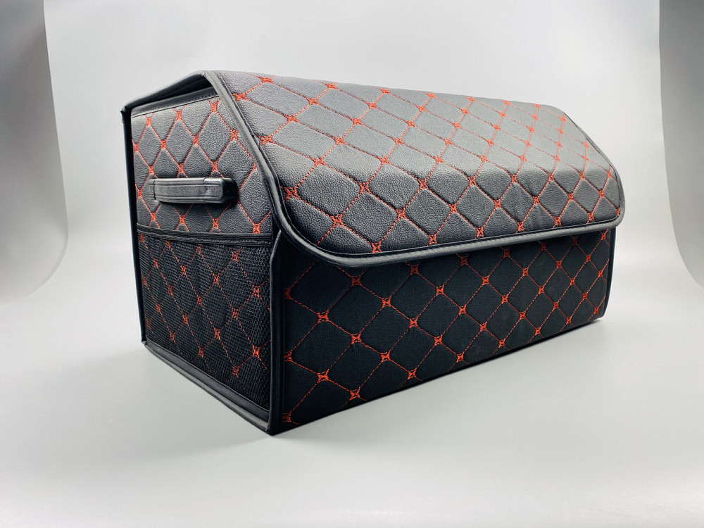 Автомобільний органайзер для зберігання сумка багажник, Органайзер для авто екошкіра преміум складаний Мукачево - фото 6