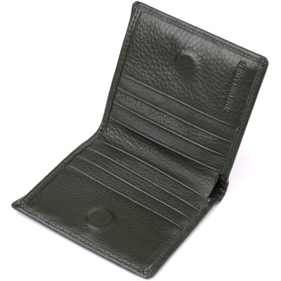 Кошелек ST Leather Из натуральной кожи Зеленый (23093) Винница - изображение 7