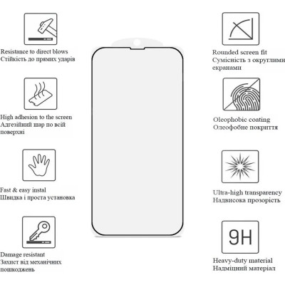 Стекло защитное Drobak Ceramics Apple iPhone 17 Air (333345) Винница - изображение 2