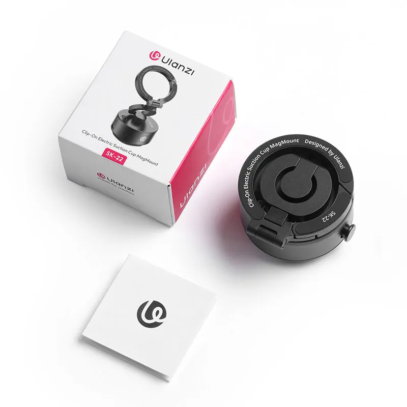 Тримач з електроприсоскою Ulanzi ULANZI SK-22 Electric suction cup bracket for mobile phones Black Одеса - фото 2