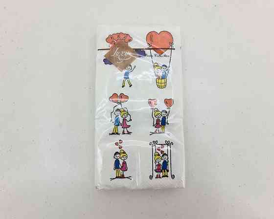 Бумажная салфетка мини (ЗЗхЗЗ, 10шт) Luxy MINI Романтика (2043) (1 пачка) Харьков