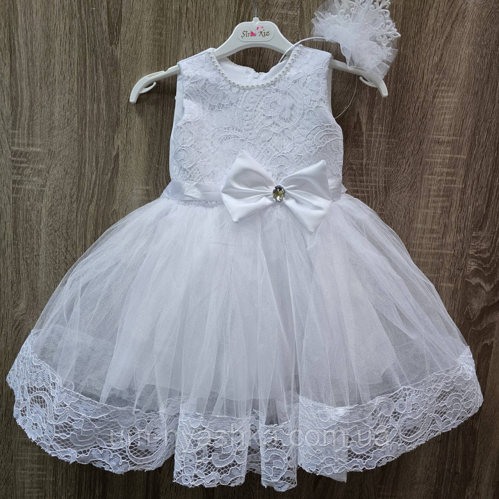 Детское нарядное белое платье Снежинка-Кружево 80-98 Кривой Рог - изображение 5