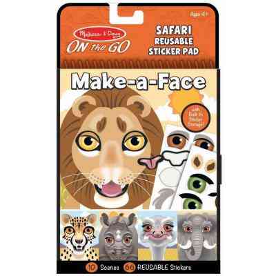 Набор для творчества Melissa&Doug Блокнот с многоразовыми наклейками Сафари (MD30510) Винница