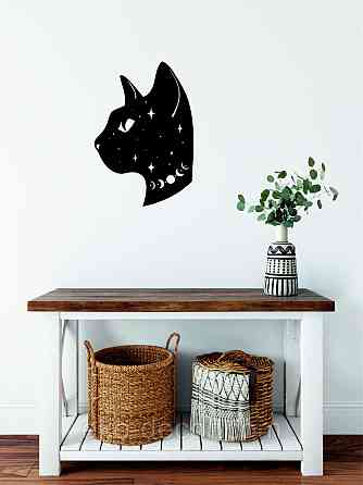 Декоративне настінне 3D Панно «Кіт» Декор на стіну з об'ємом Київ