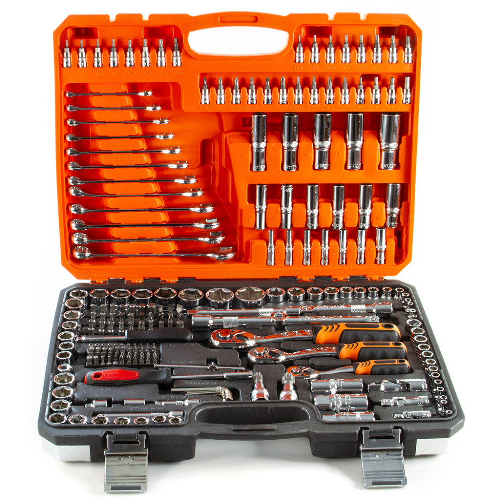 Универсальный набор торцевых головок и гаечных ключей 216 элементов в кейсе Mar-Pol (B58229) Нововолынск - изображение 2