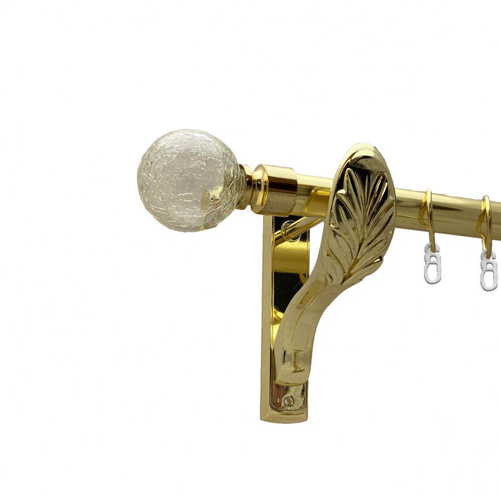 Карниз Orvit Сепія металевий однорядний ретро Золото 25 мм 200 см (00-00009783) Львов - изображение 1