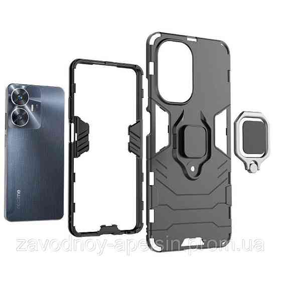 Realme C55 Противоударный чехол Hybrid (кольцо) Одесса