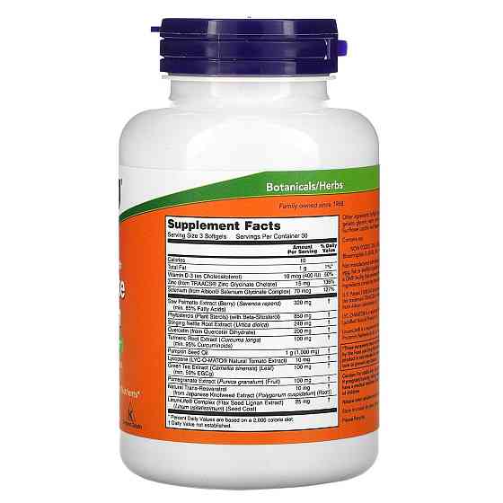 Для чоловічого здоров'я  Now Foods Clinical Strength Prostate Health 90 гелевих капсул Київ