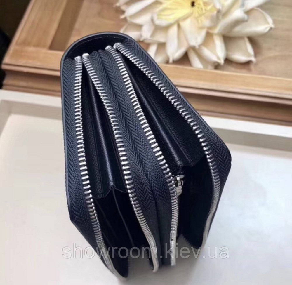 Чоловічий гаманець на дві блискавки (61723) Lux Київ - фото 6