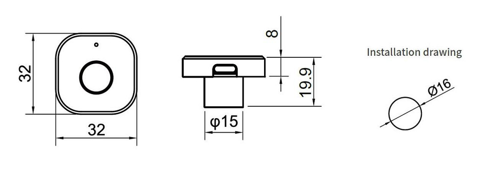 Меблевий біометричний замок SEVEN LOCK F-08 Київ - фото 6