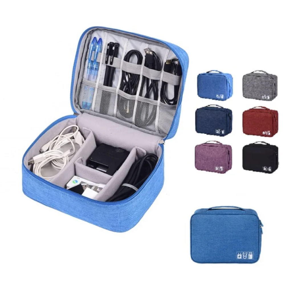 Сумка-органайзер для аксессуаров, кабелей, флешек, зарядных устройств и переходников, полиэстер Одесса - изображение 2