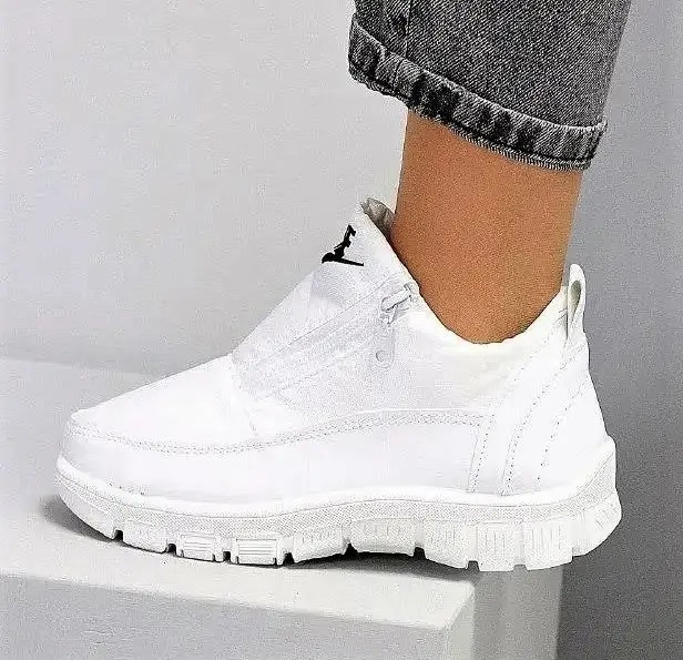 Зимові жіночі Кросівки Nike на Хуху Білі Снікерси Найк Дутики (розміри: 36,37) Дніпро - фото 8