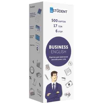 Обучающий набор English Student Карточки для изучения английского языка Business English, украинский (41315776) Винница