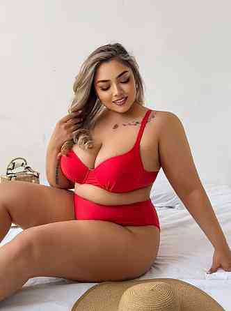 Купальник жіночий батал роздільний червоний 1XL Київ