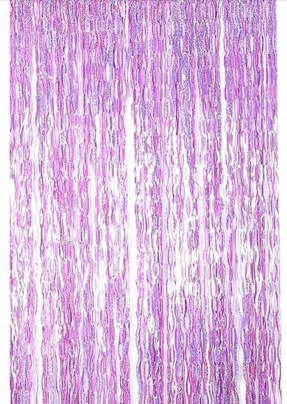 Дощик для фотозони з голограмою хвилястий 2 м на 1 м рожевий Київ - фото 3