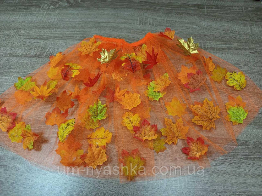 Платье Королева Осени с листиками нарядное золотое платье трансформер Кривой Рог - изображение 15