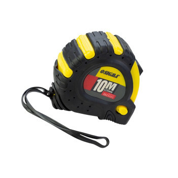 Рулетка 10м x 25мм магнит, обрезиненная, стопор полотна + тормоз Мукачево - изображение 2