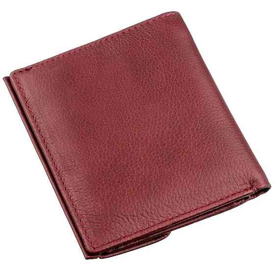 Небольшой женский бумажник с монетницей ST Leather 18920 Бордовый Киев