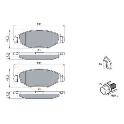Тормозные колодки Bosch 0 986 494 039 Винница