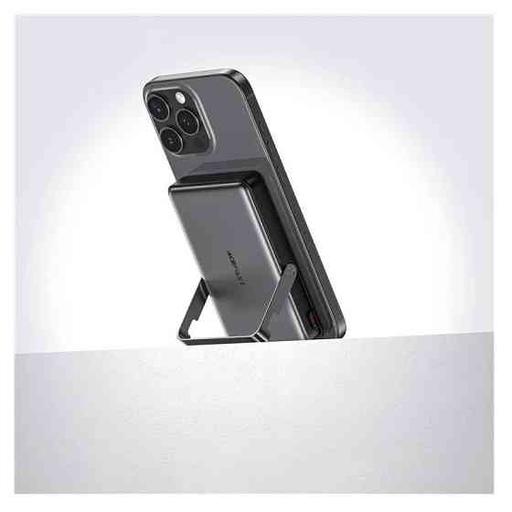 Зовнішній акумулятор ACEFAST M17 PD20W/22.5W magnetic fast charging power bank with built-in stand 10000mAh Black Київ