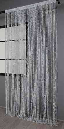 Шторы-нити спираль с люрексом Серый 300х300см 1 шт (61-022) Киев