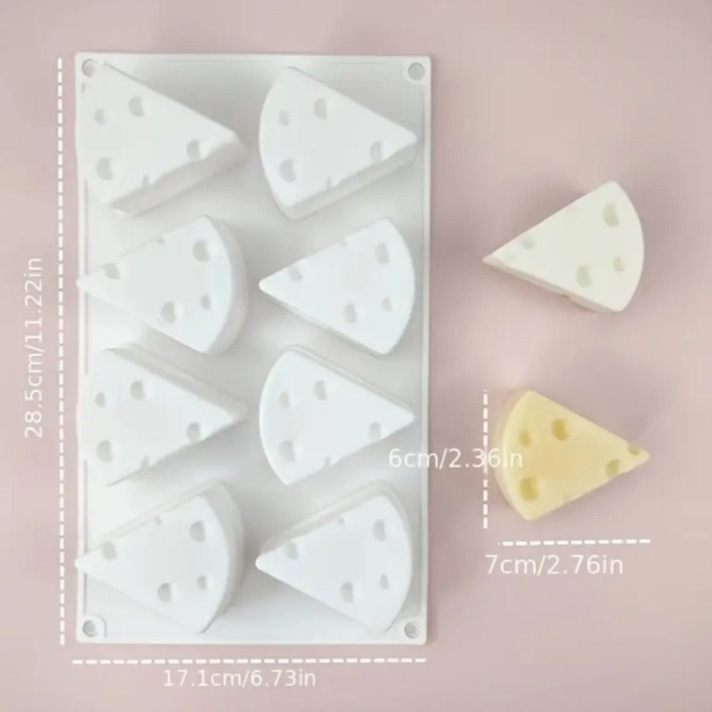 Молд силиконовый Сыр 285 на 171 мм белый Киев - изображение 2