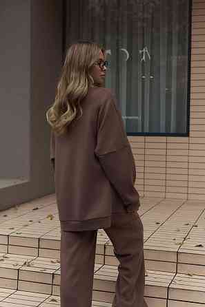 Жіночий теплий базовий костюм двійка з двосторонньої ангори Одеса