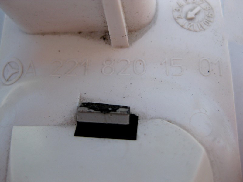 Mercedes-Benz  A2218201501 9051 Чорний плафон задньої лівої стельової ручки з розсіювачем S-Class W221 Одесса - изображение 3