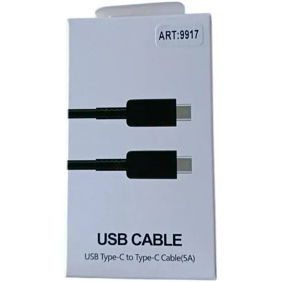 Кабель Type-C to Type-C 45W Black Edition 5A - потужна та швидка зарядка для портативних пристроїв т Київ
