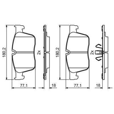 Тормозные колодки Bosch 0986494829 Винница - изображение 6