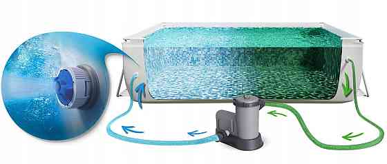 Басейн каркасний прямокутний 17в1 Bestway 56465, 549 x 274 x 122 см Київ