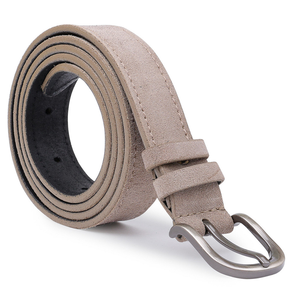 Модный женский замшевый ремень Vintage 20789 Серый Киев - изображение 2