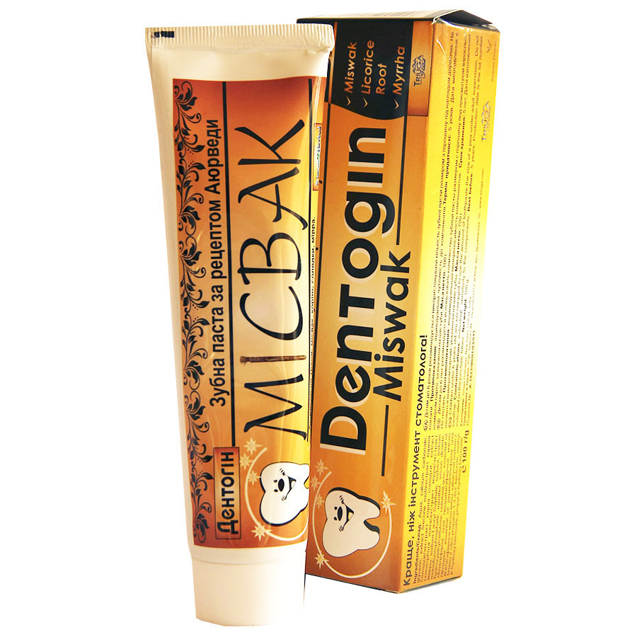 Зубна паста Дентогин Місвак на основі аюрведичних трав 100 гр Киев - изображение 1