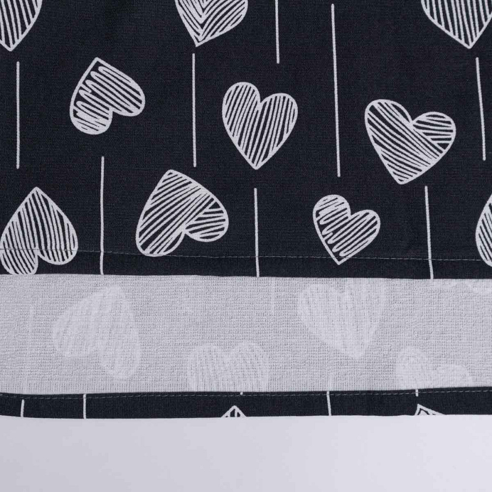 Набор махровых полотенец Сердечки 40х60 см 10шт 300г/м2 GM Textile (Черный) Сумы - изображение 4