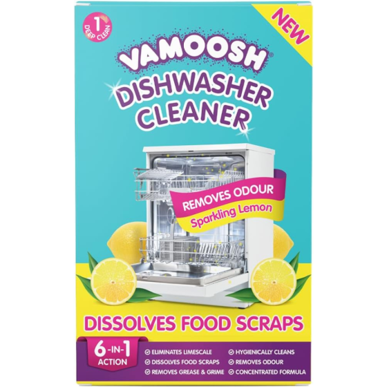 Очиститель для посудомоечных машин, растворяет остатки пищи Vamoosh Dishwasher Cleaner and Descaler Львов