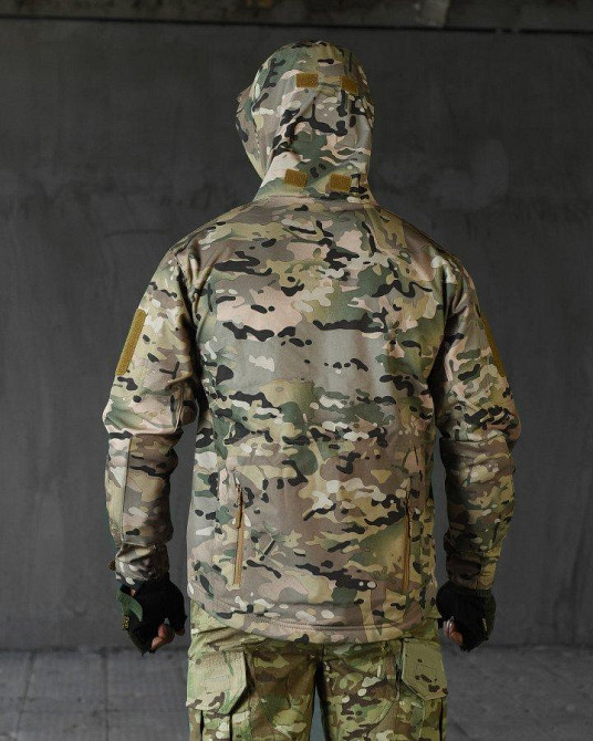 Куртка тактическая на осеньна весну софт шел водоотталкивающяя мультикам  XXL Одесса - изображение 5