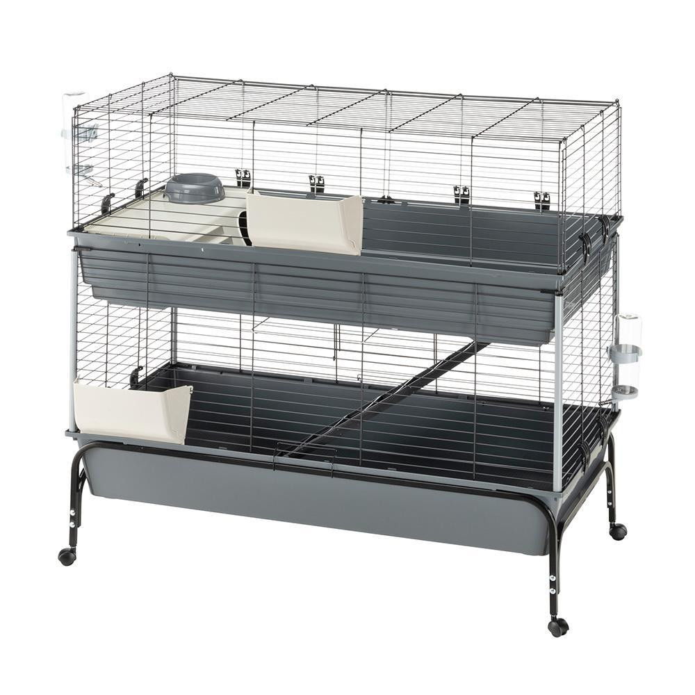 Двухэтажная клетка с подставкой на колесах для кроликов Ferplast Rabbit 120 Double (Ферпласт Реббит 120 Дабл) Запорожье - изображение 6